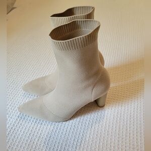 Elegant Tan Sock  Boots